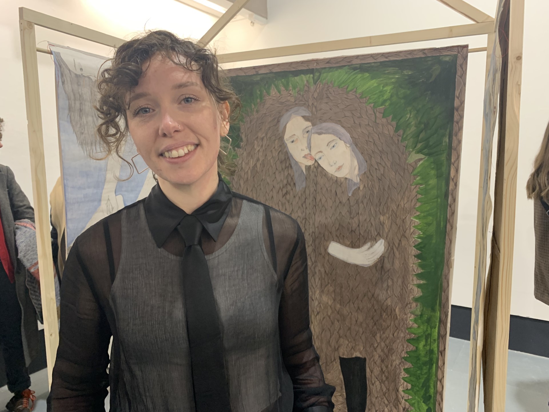 Bethany Stead with her installation