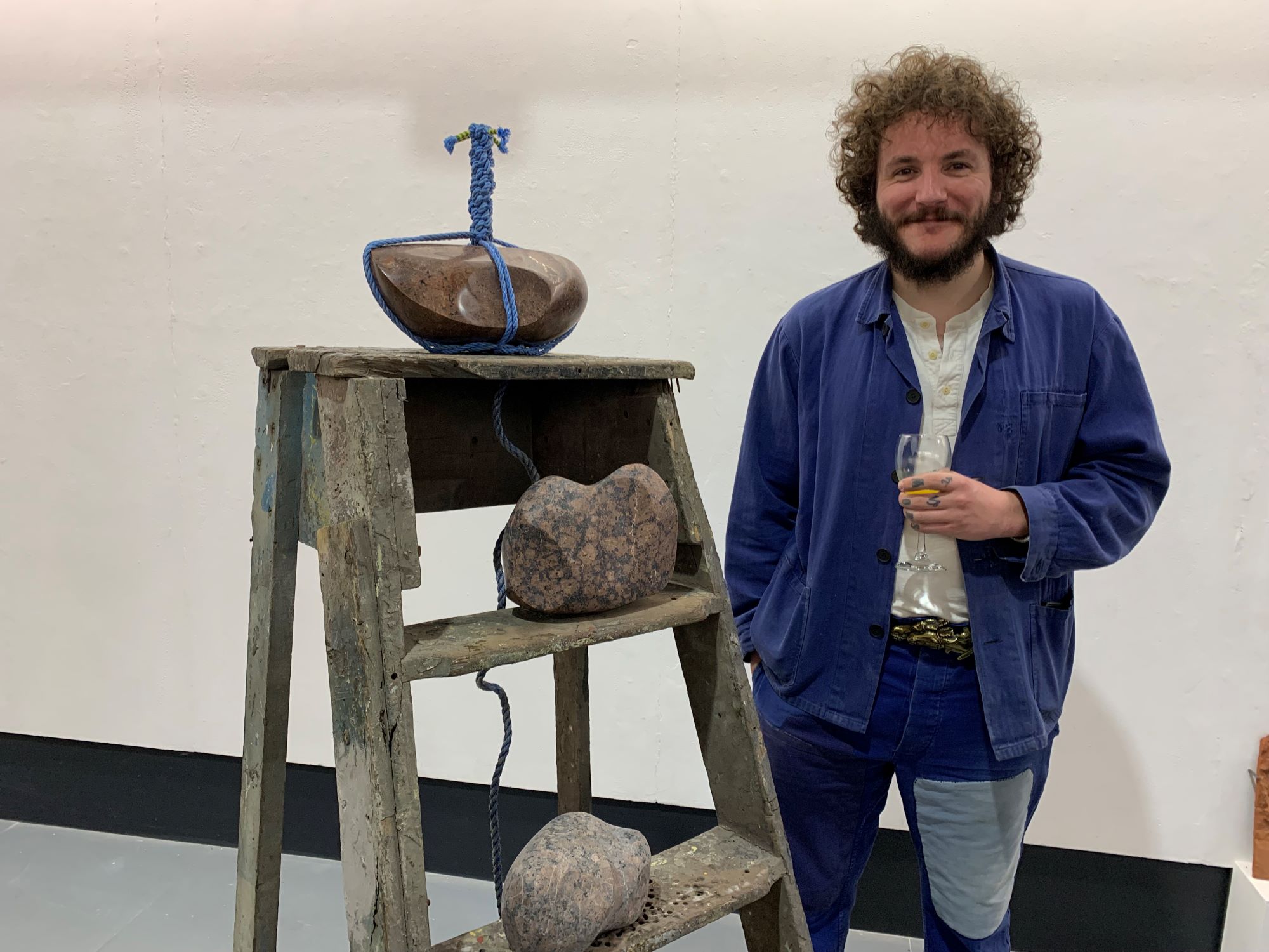 Sean Alec Auld with The Great Mime, inspired by the legend of Sisyphus